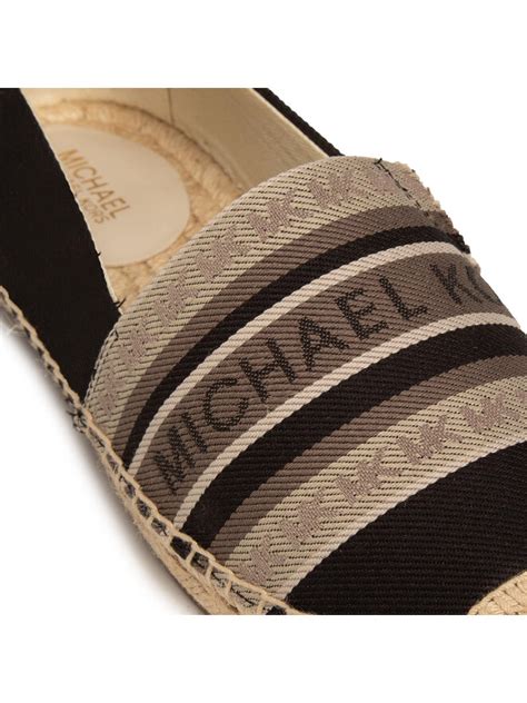 michael kors espadrilles schwarz leder|michael kors kendrick slip on.